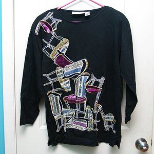 Victorian Chairs Stacked 90s wearable art shirt